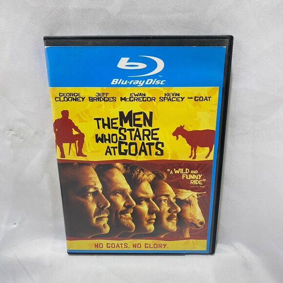 The Men Who Stare At Goats Blu Ray Rated R With Tall Case George Clooney - Picture 2 of 9